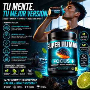 SUPER HUMAN FOCUS+ | Potencia tu mente y alcanza tu máximo rendimiento
