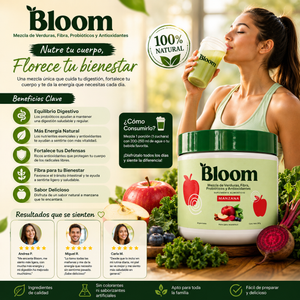 🌿 Bloom Manzana – Nutrición Verde para tu Bienestar Diario